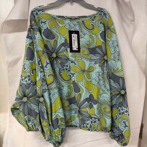 Bryn Walker Miriam Solare Organic Cotton Shirt Hydra